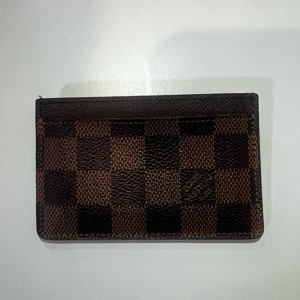 Louis Vuitton Damier Ebene Canvas Card Holder